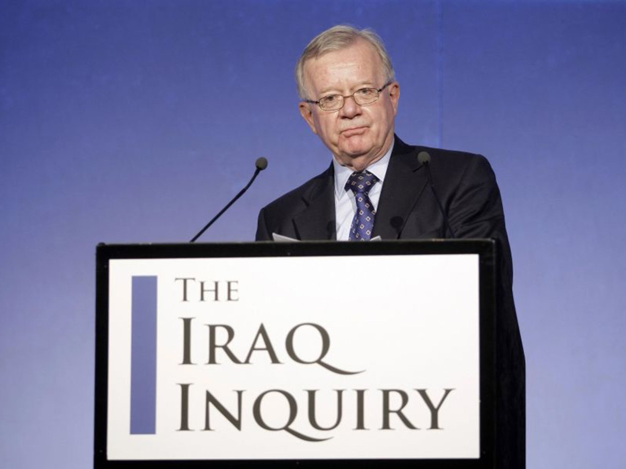 Sir John Chilcot introduces his inquiry in July 2009