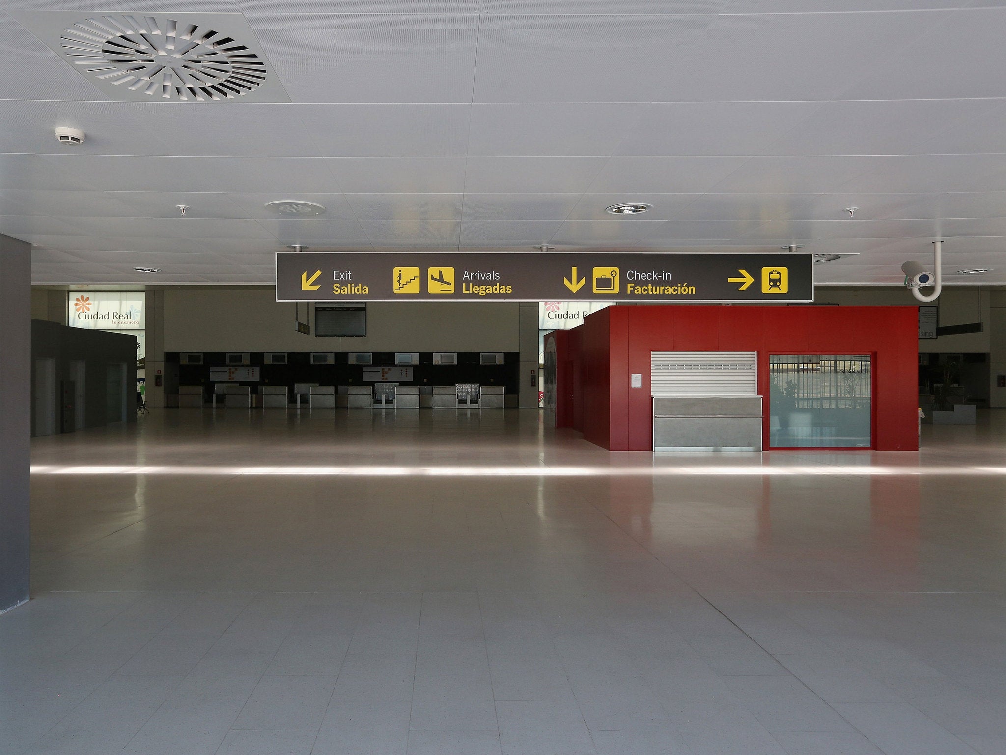 The airport has lain abandoned since it closed in 2012