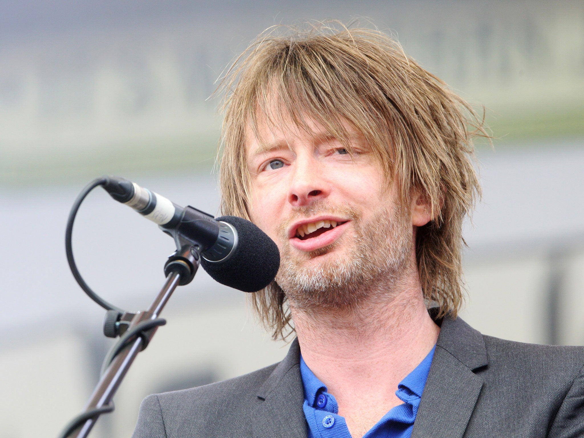 Thom Yorke on the 4th day of the 2015 Latitude festival