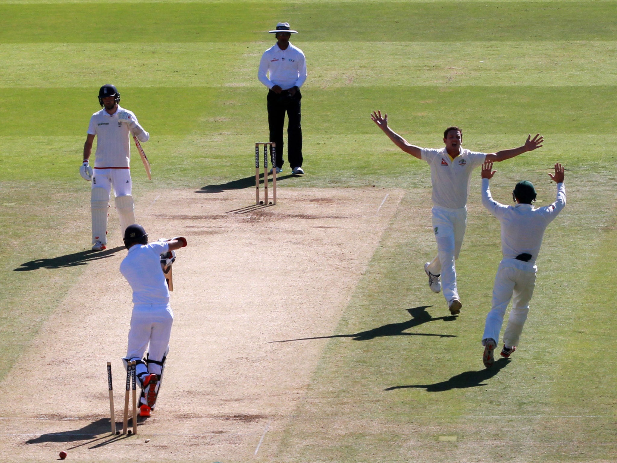 Josh Hazlewood bowls Jimmy Anderson to wrap up victory for Australia
