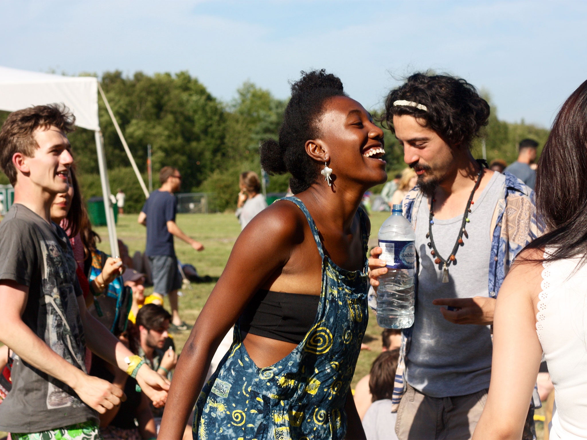 A woman dances at the main stage (Image: Lily Bonesso)