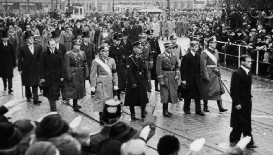 Prince Philip at the funeral of his sister, Cecile, in Germany in 1937