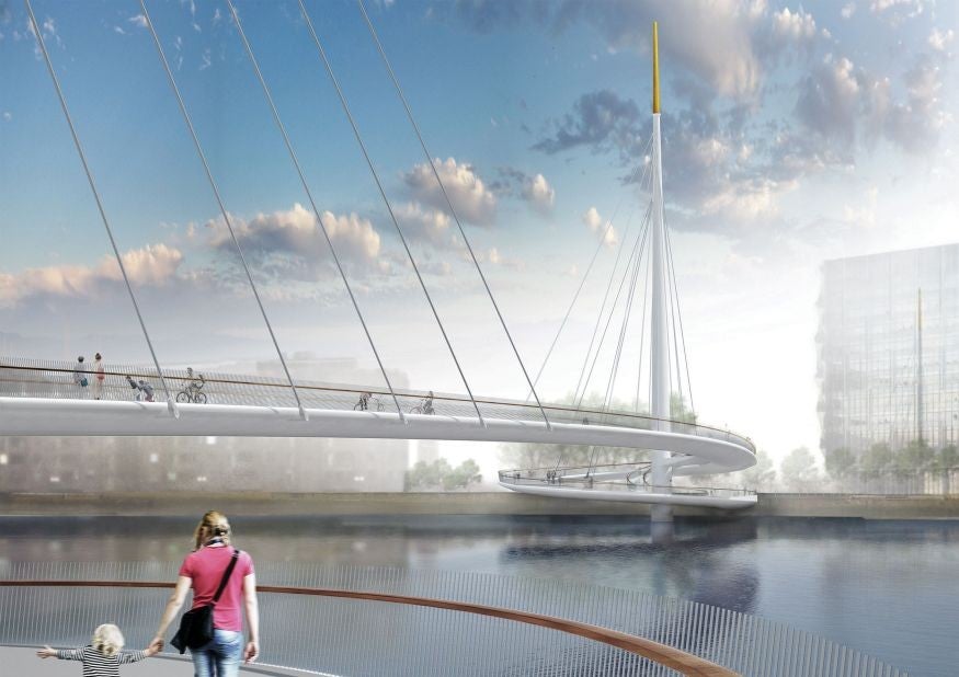 Another design for the proposed bridge, by Bystrup Architecture Design and Engineering