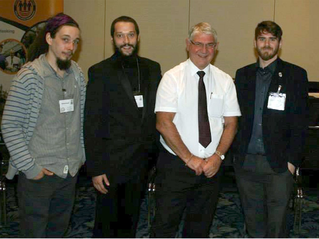 Durham Police Commissioner Ron Hogg with Teeside cannabis activists in 2014