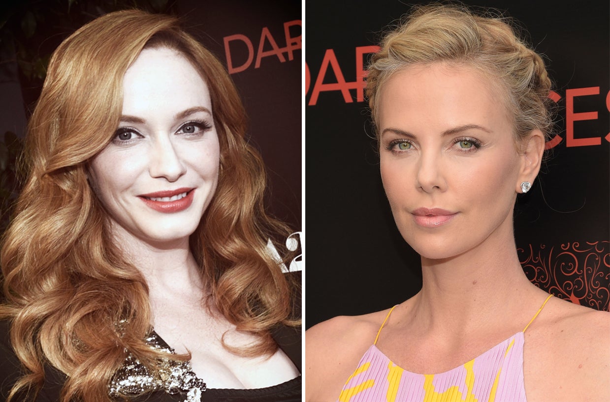 Christina Hendricks and Charlize Theron promote Dark Places