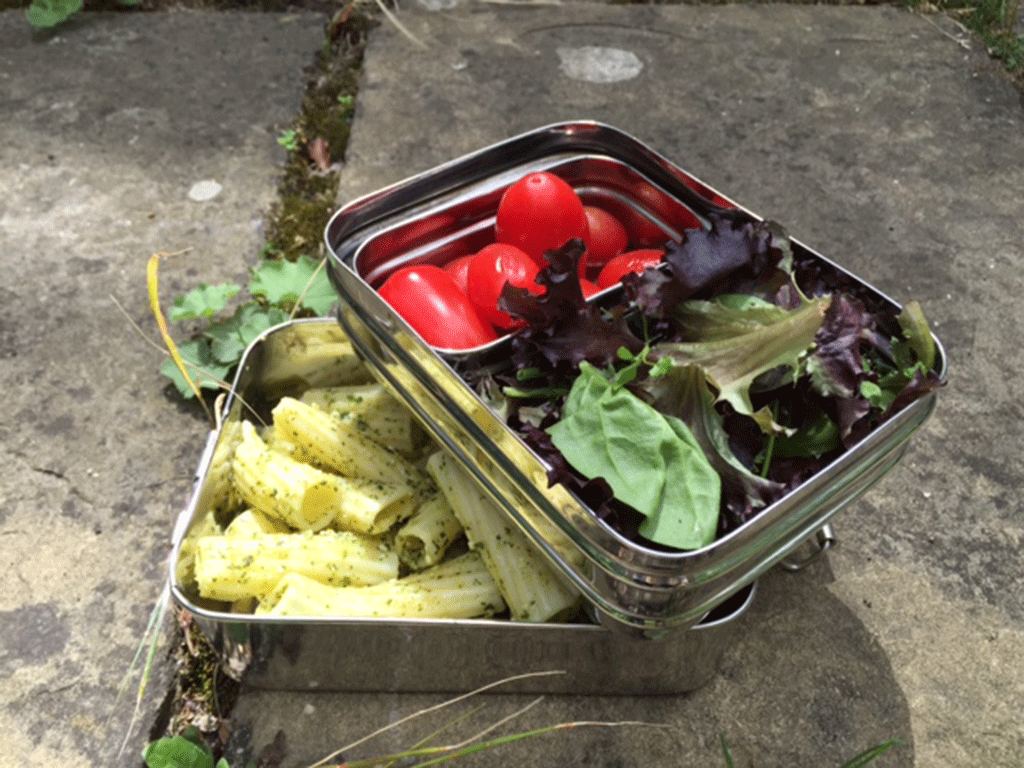 Tiffin boxes are a great alternative to plastic packaging or disposable paper plates