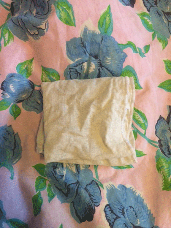 A muslin cloth can be used again and again, and is much more environmentally friendly than wet wipes