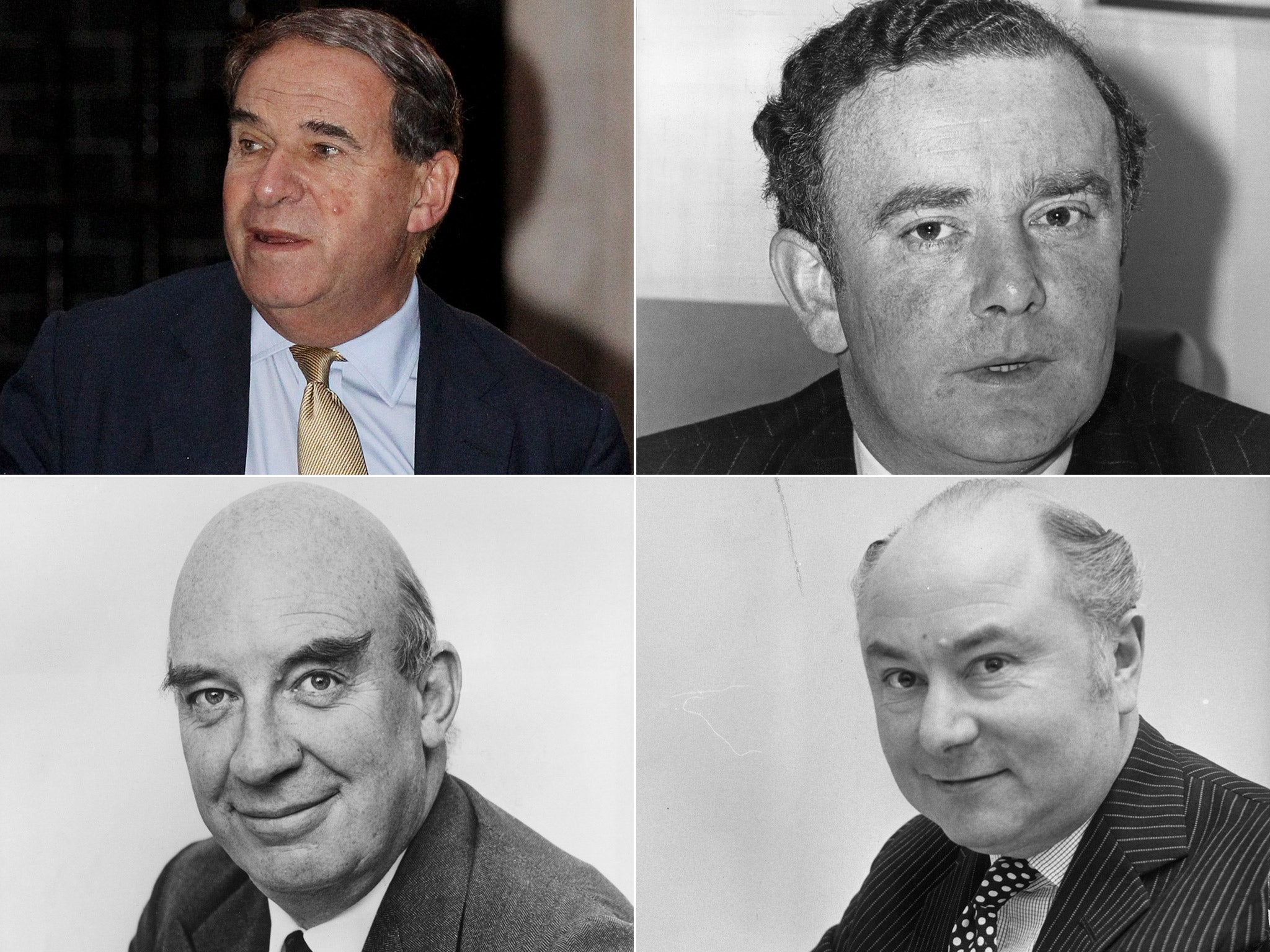 Clockwise from top left: former Home Secretary Leon Brittan, Baroness Thatcher’s former Parliamentary Private Secretary Sir Peter Morrison, former minister Sir William van Straubenzee and former diplomat Sir Peter Hayman (Getty)