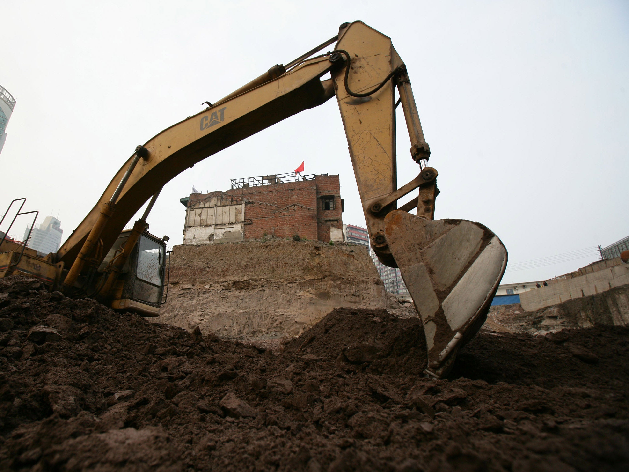 The pub was bulldozed without permission