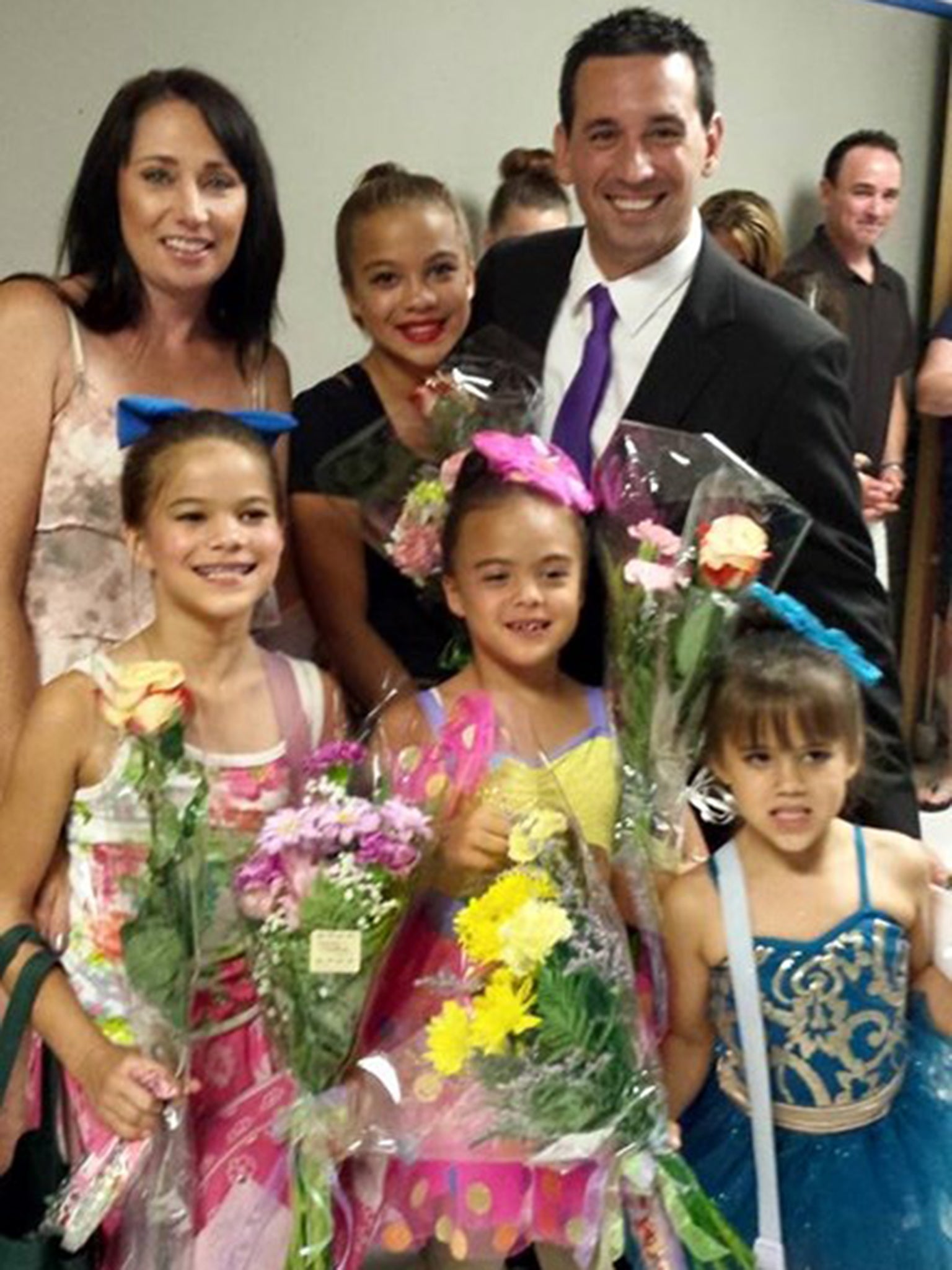 Laura and Rico with Elizabeth's four daughters