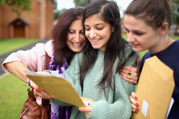 Scenes like this will be taking place across the country when high school students get their results next month, determining their choice of university (via Christopher Furlong/Getty Images)