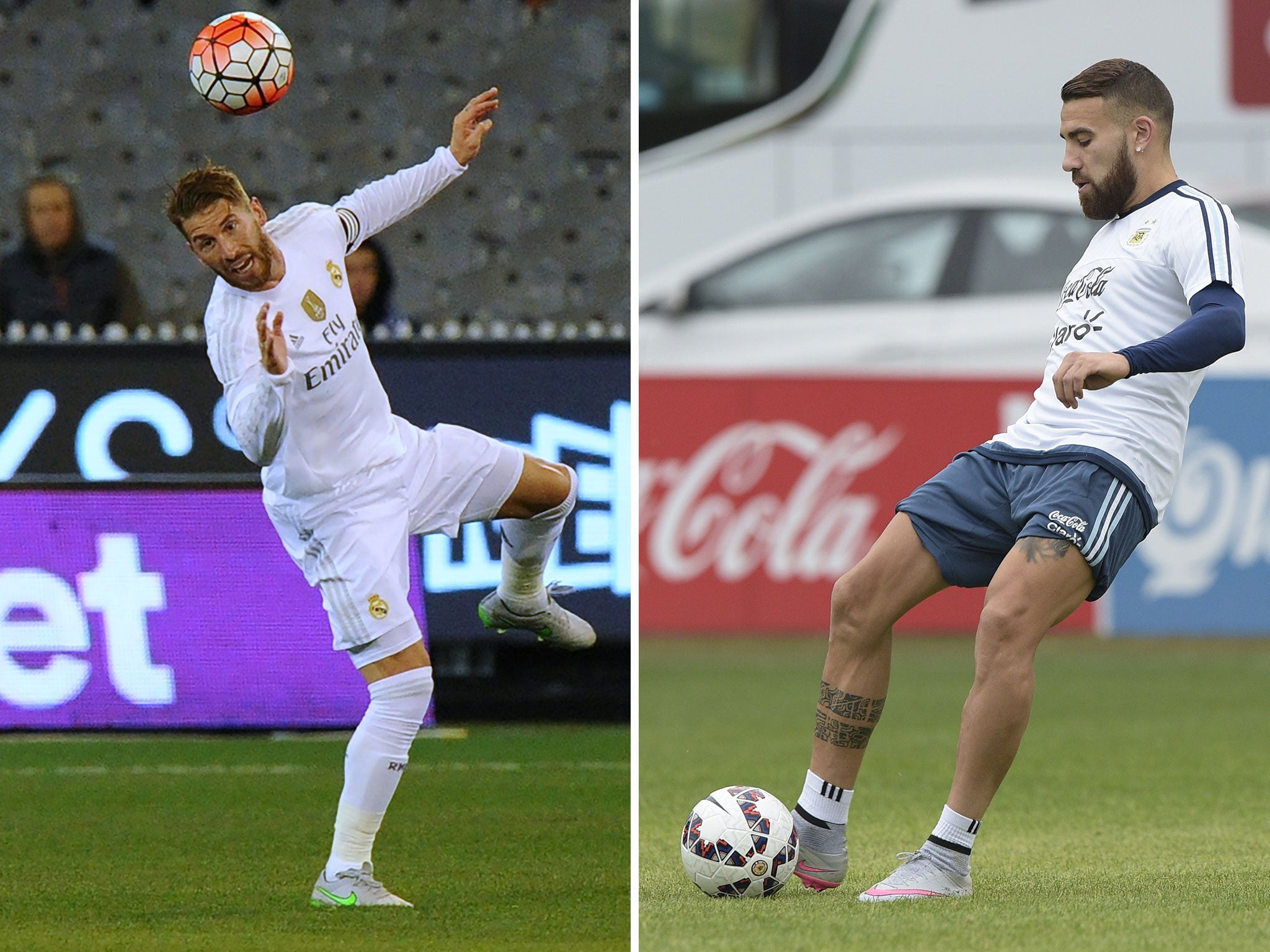 Sergio Ramos and Nicolas Otamendi