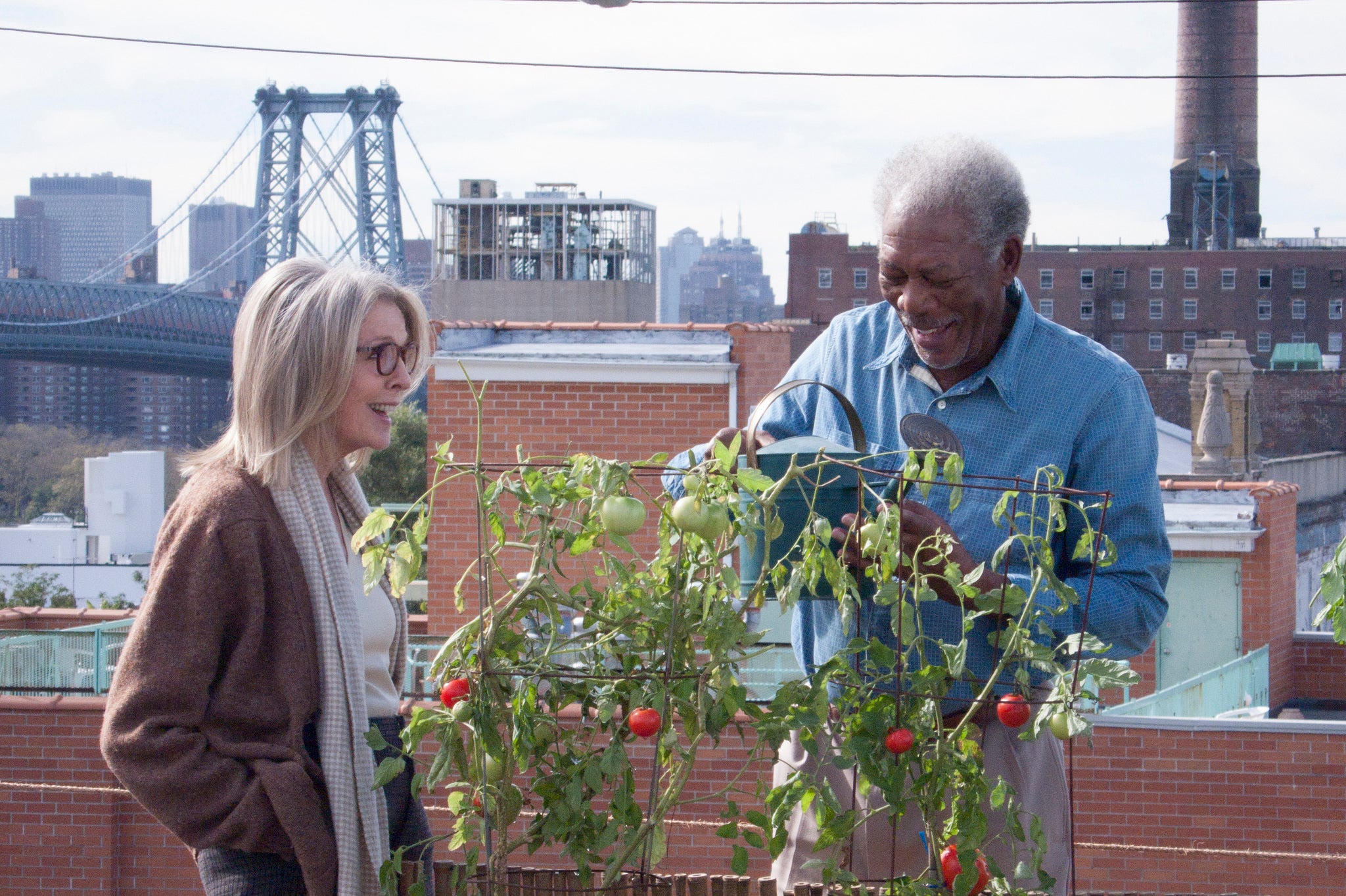 Diane Keaton and Morgan Freeman in 'Ruth & Alex'