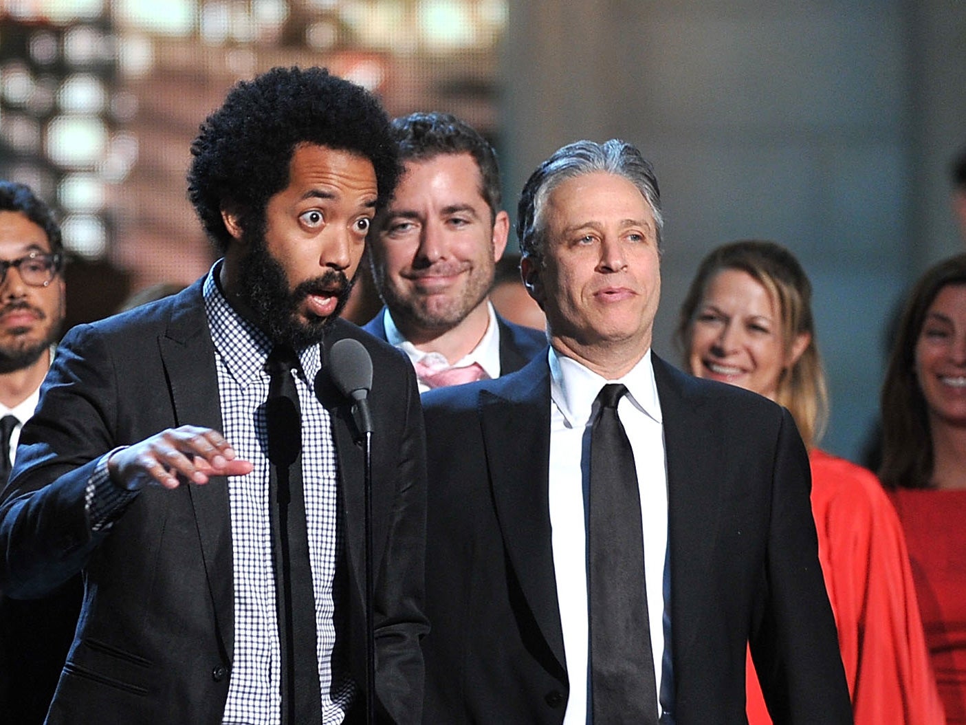 John Stewart and Wyatt Cenac