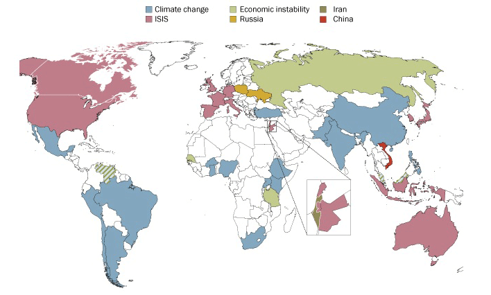 The global map of fears by country