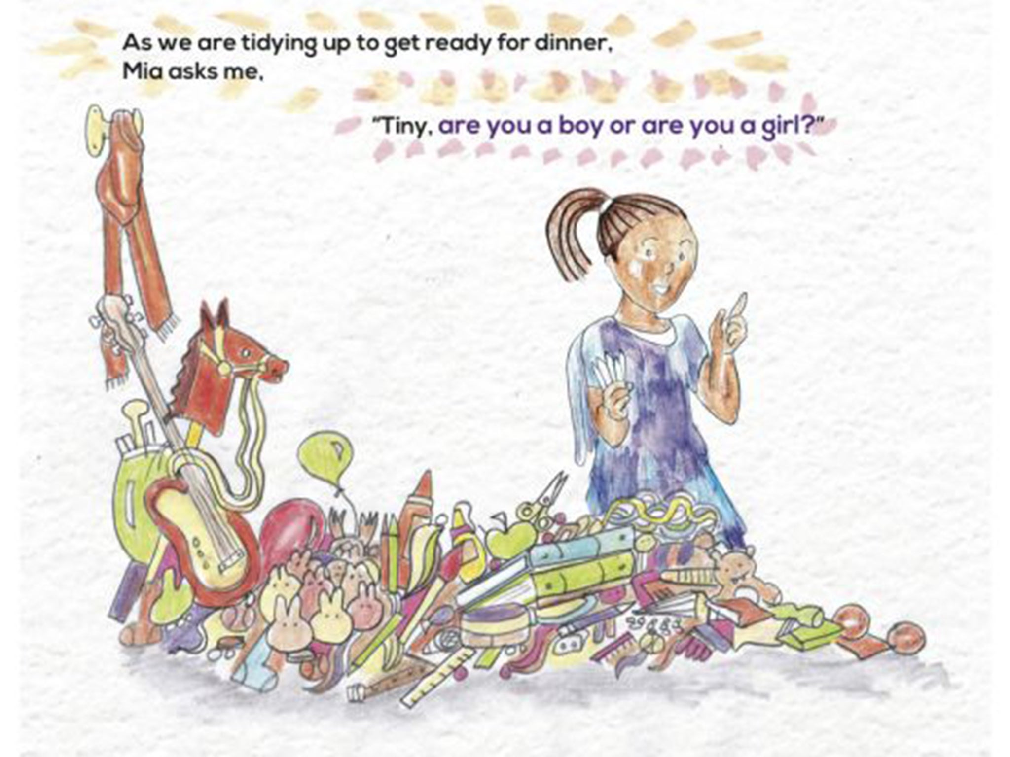 The illustrated book is aimed at pre-schoolers to seven-year-olds and seeks to break down outdated gender stereotypes