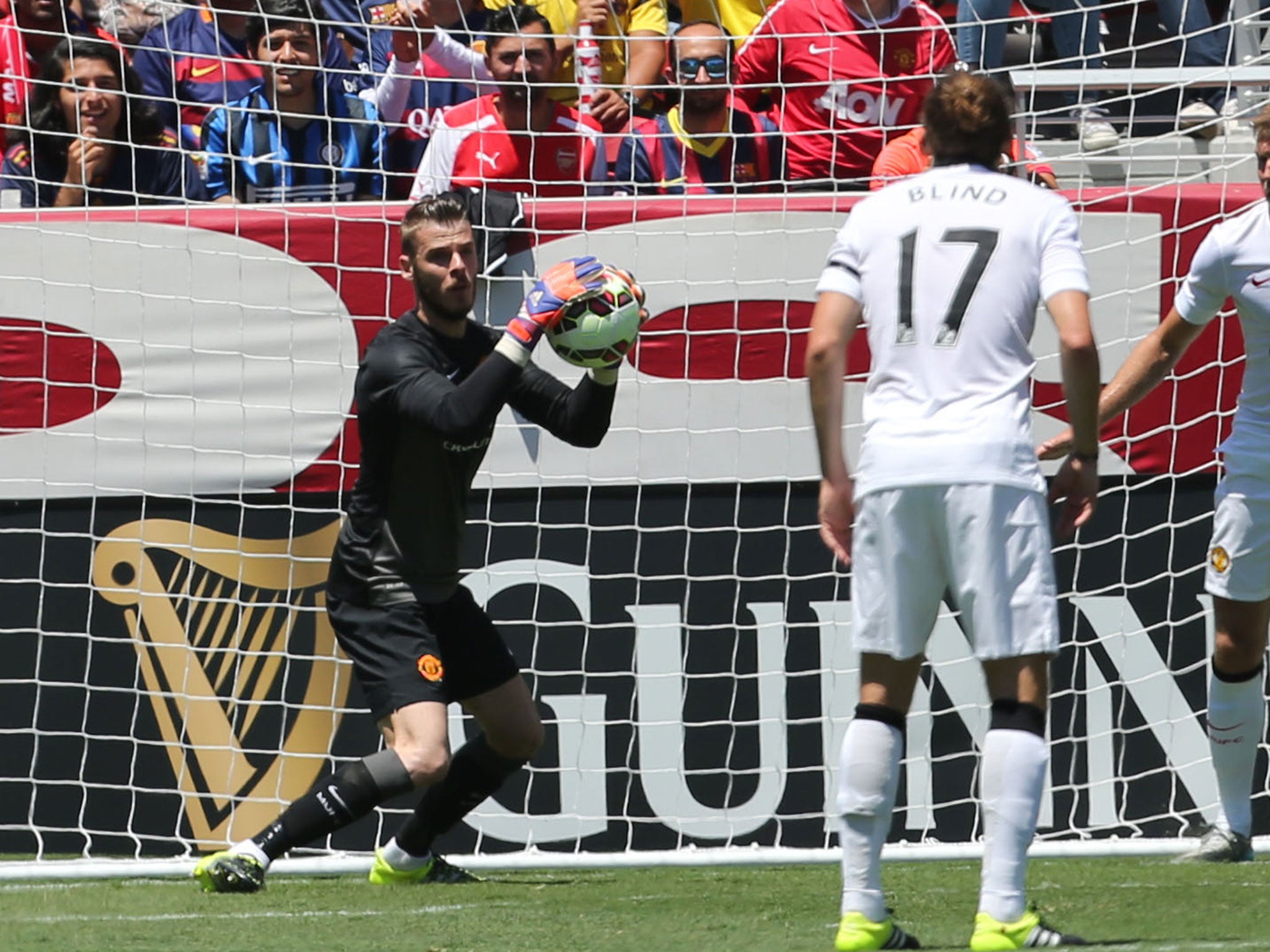 David De Gea in pre-season action for United