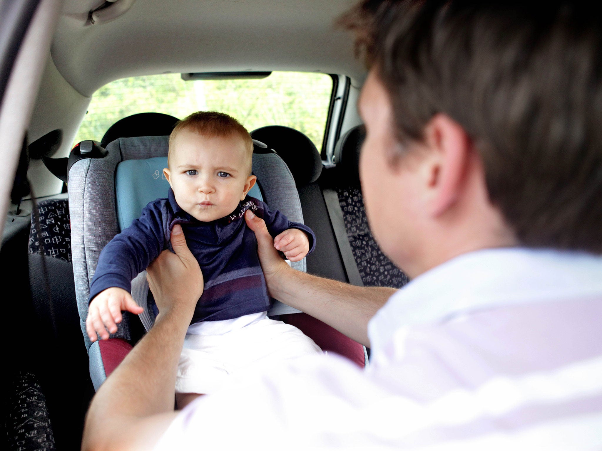 Children will have to remain in high-backed car seats until they reach 125cm or 22kg