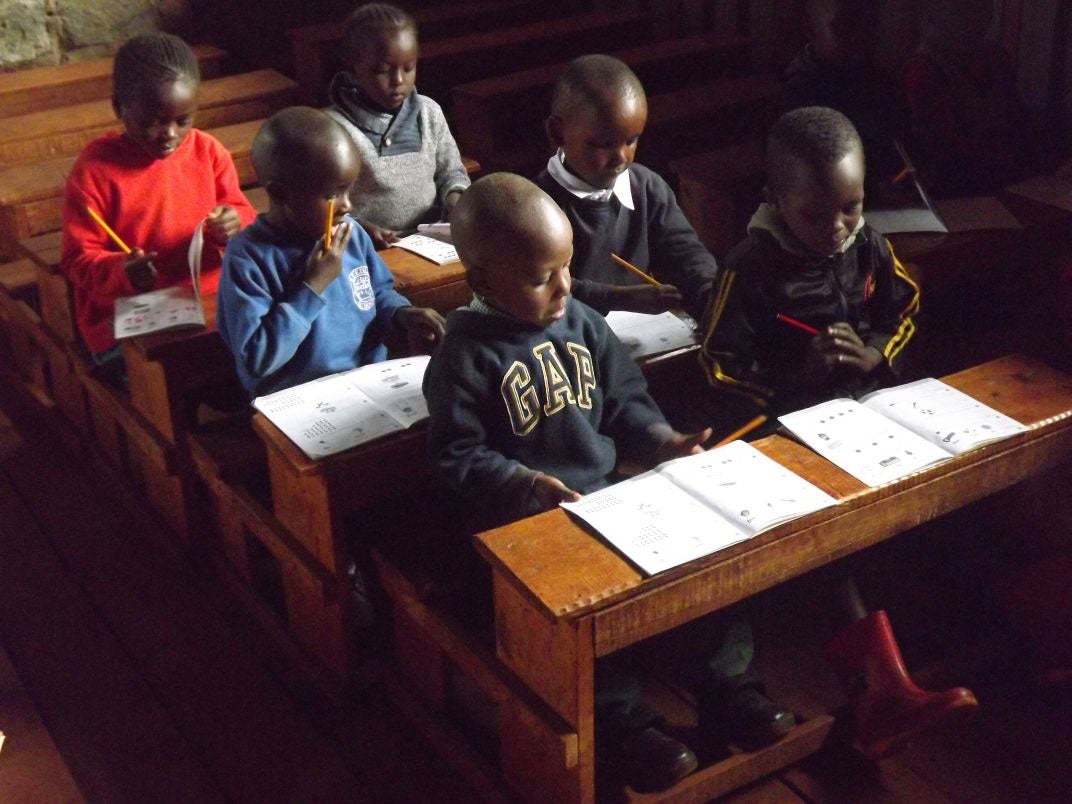 Pupils at a Bridge school in Nairobi