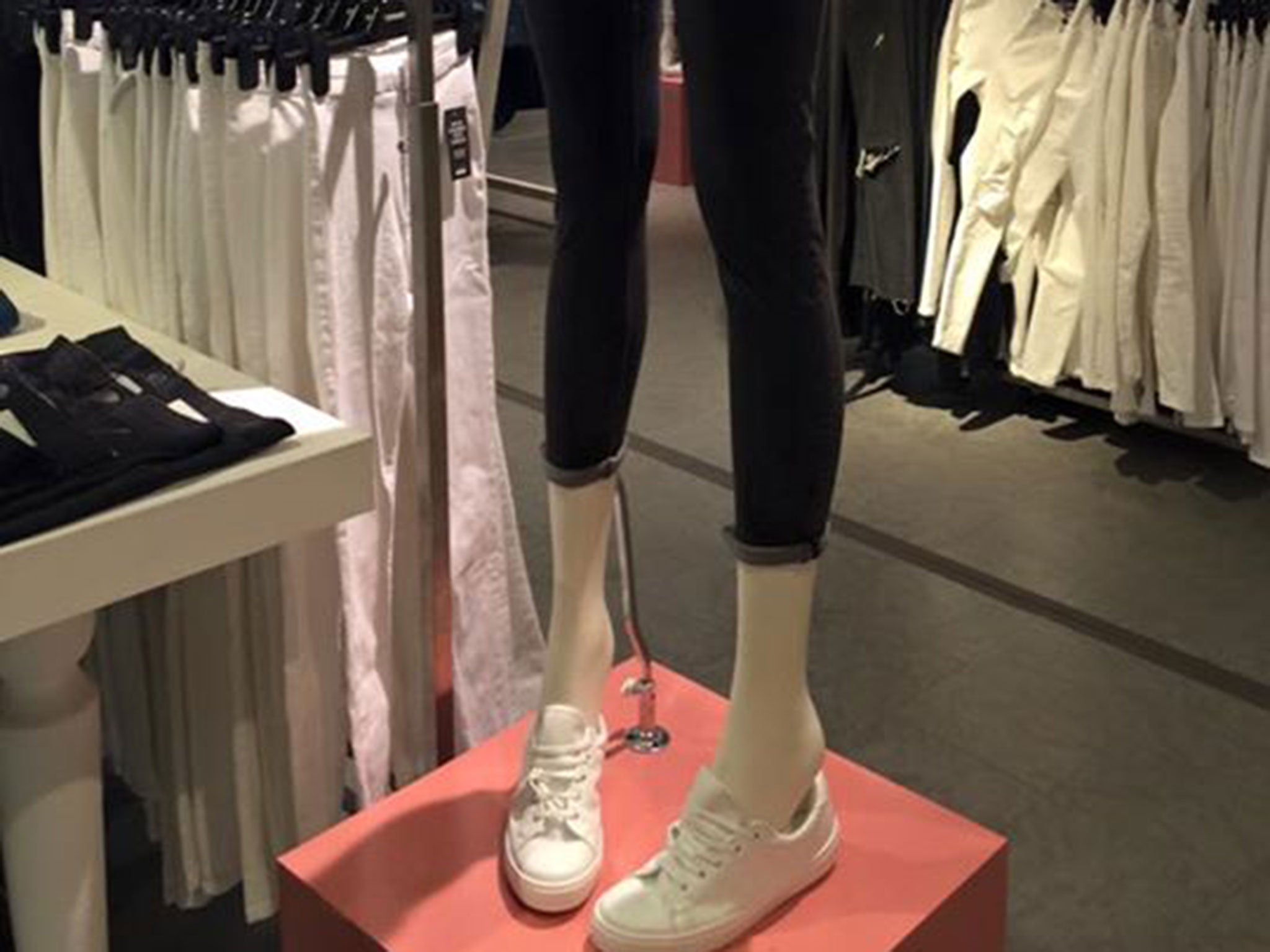 &#13;
Topshop removed this type of mannequin from its stores after receiving similar criticism&#13;