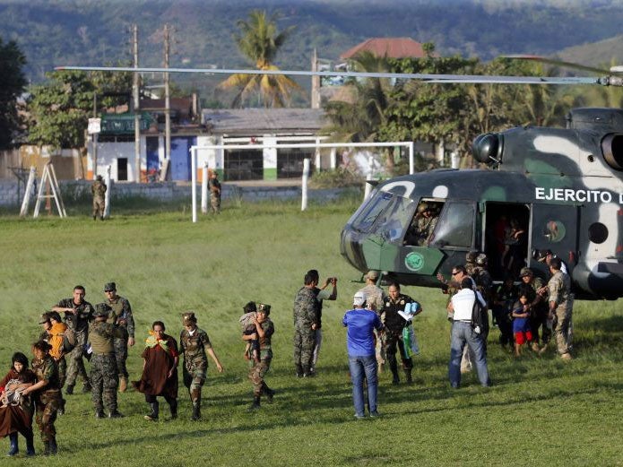 The children were taken to an air force base and into care with their mothers