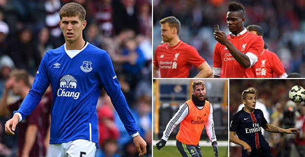 John Stones, Mario Balotelli, Sergio Ramos and Lucas Digne