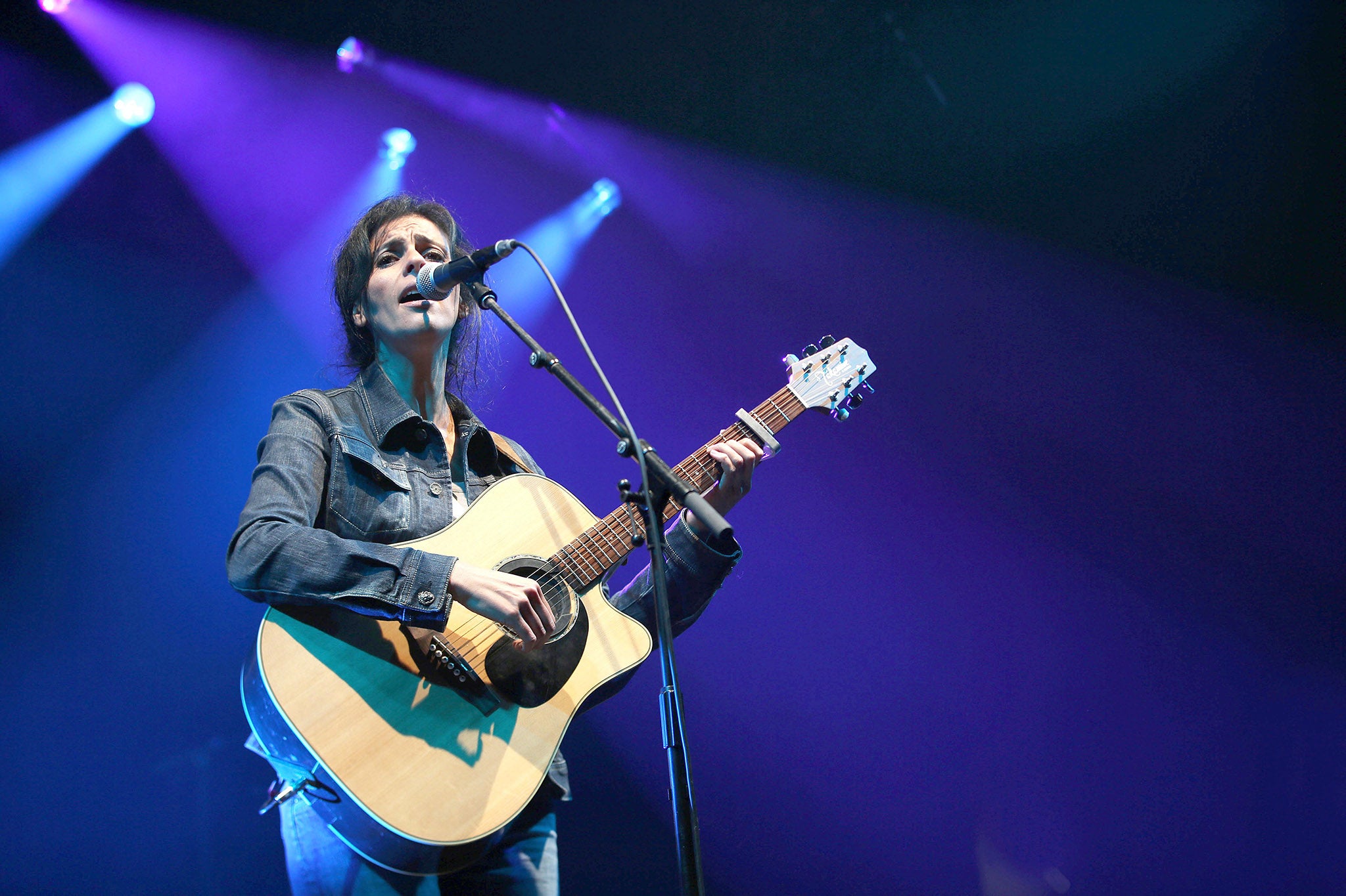 Souad Massi performing at Womad