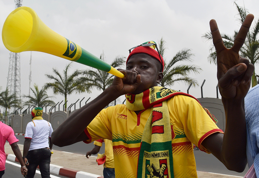 Vuvuzelas are often used at football matches and other sporting events