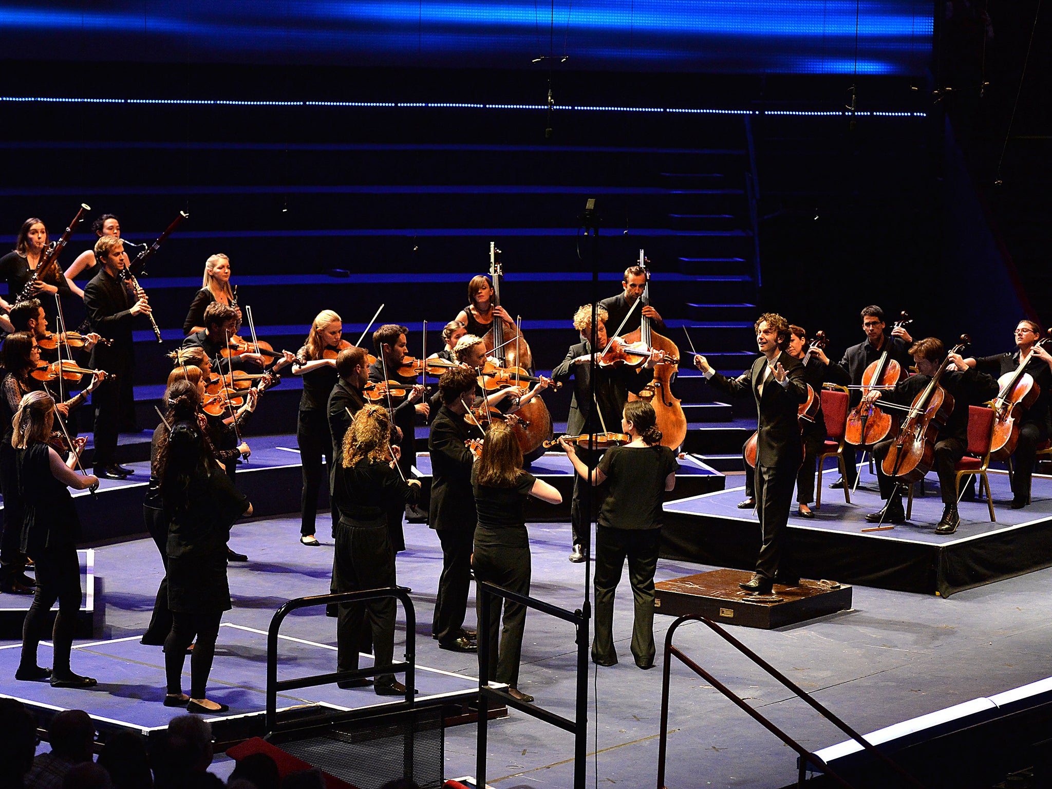 Totall recall: the Aurora Orchestra, led by Nicholas Collon, perform Mozart from memory in the Royal Albert Hall last year