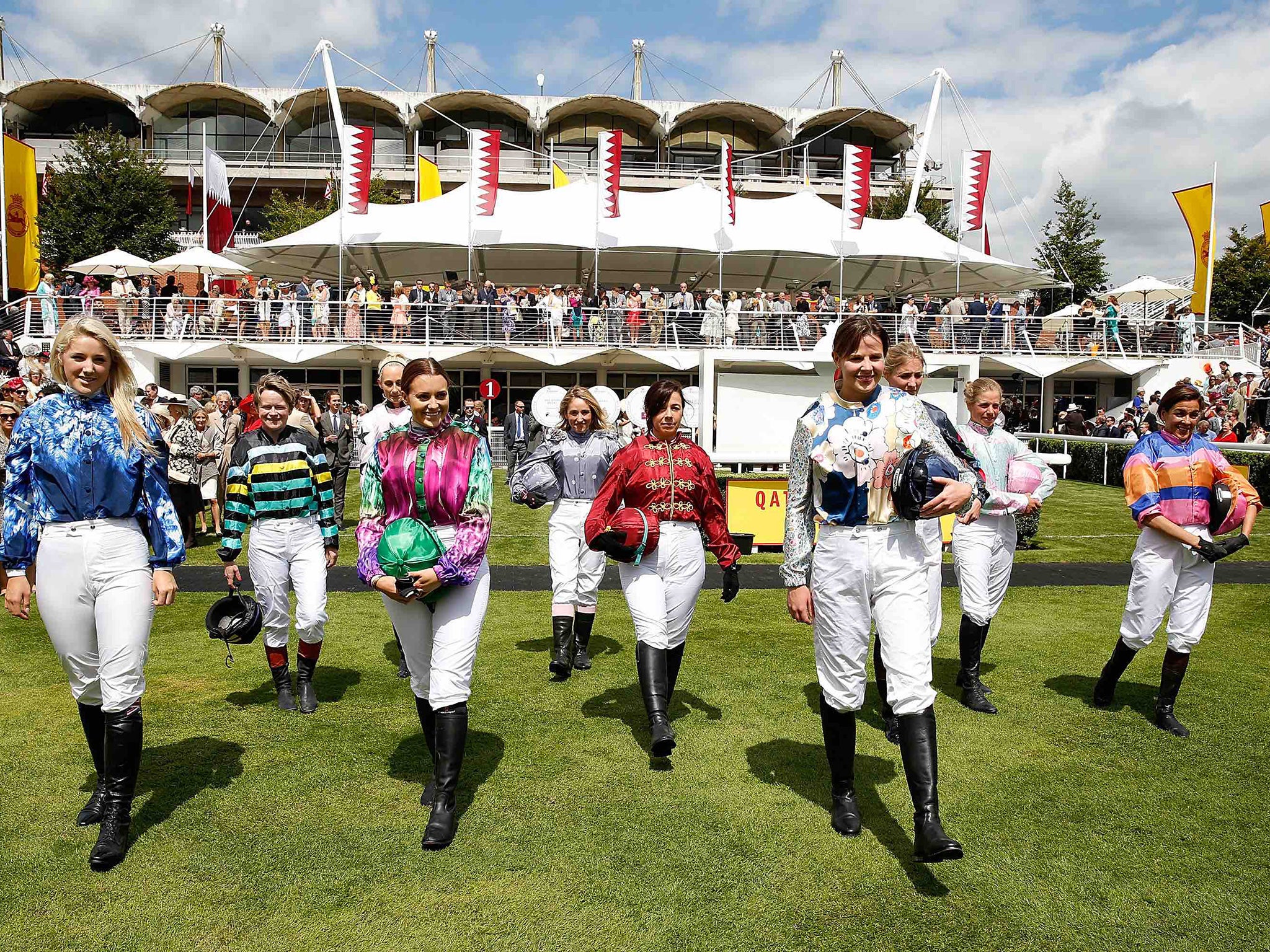 Female racers at Goodwood Ladie's Day 2015