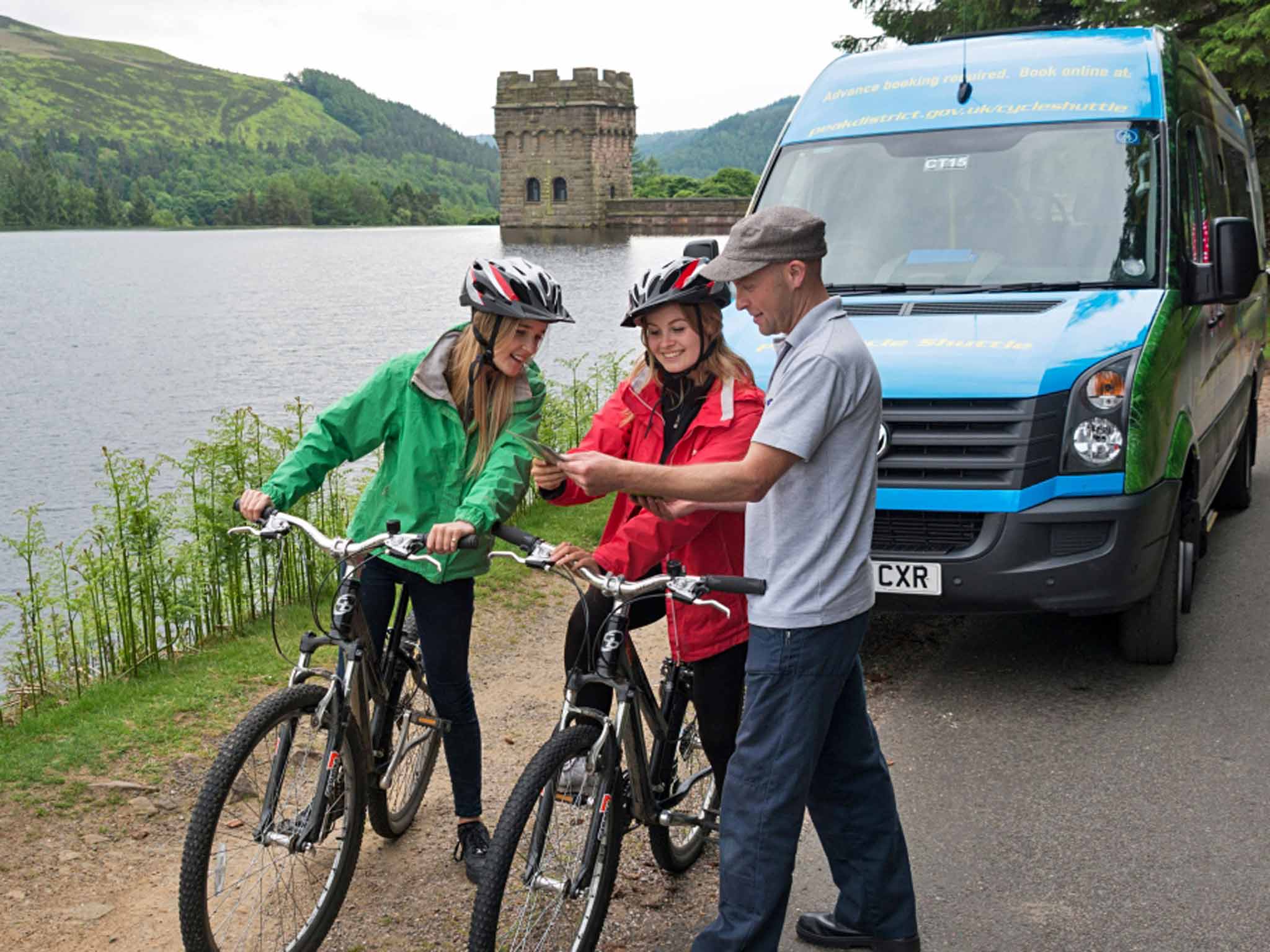 A new cycle shuttle service has launched in the Peak District