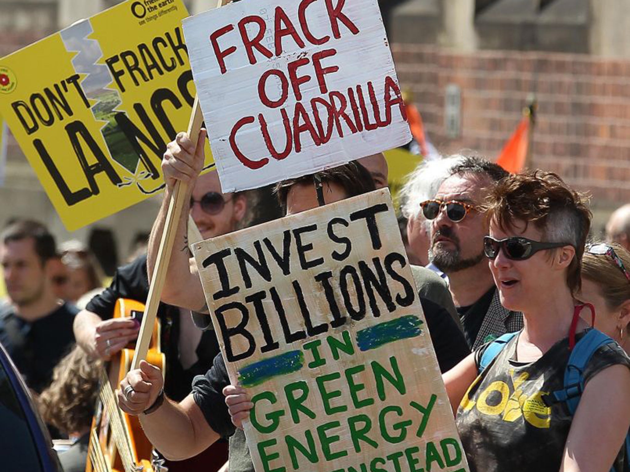 Cuadrilla’s plans in Lancashire provoked protests from climate change activists