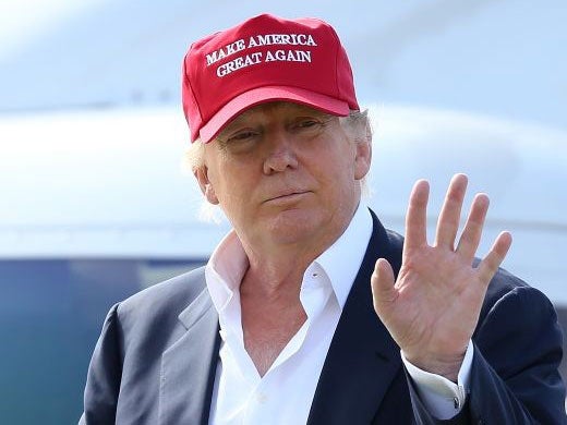 Donald Trump at his Turnberry golf course in Ayrshire