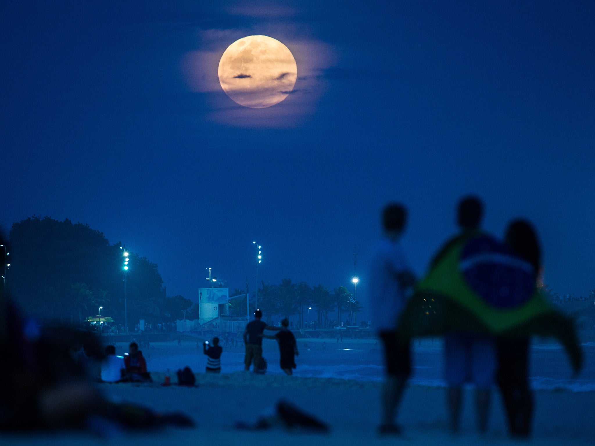 Last year's Supermoon over Rio de Janeiro