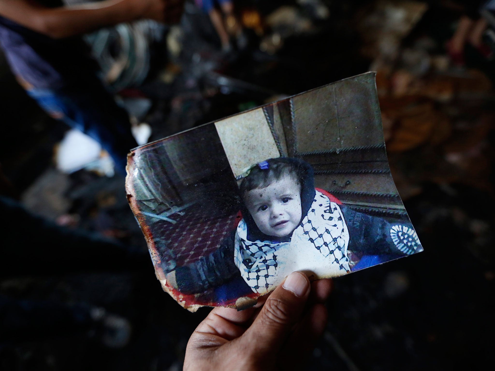 A photograph of 18-month-old Ali Dawabsha