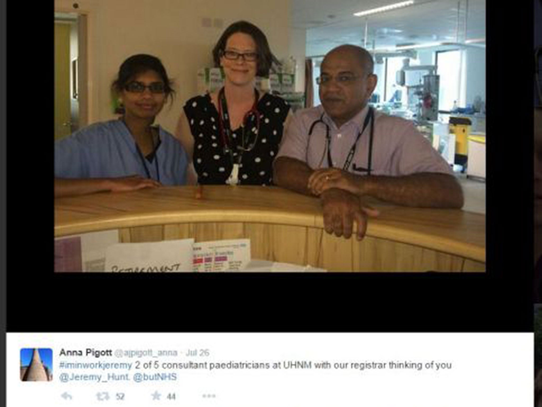 More doctors posting pics under the #i'matworkjeremy