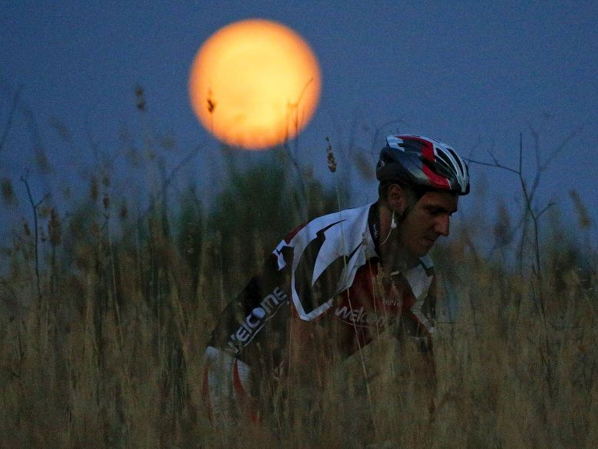 Cyclist in Italy