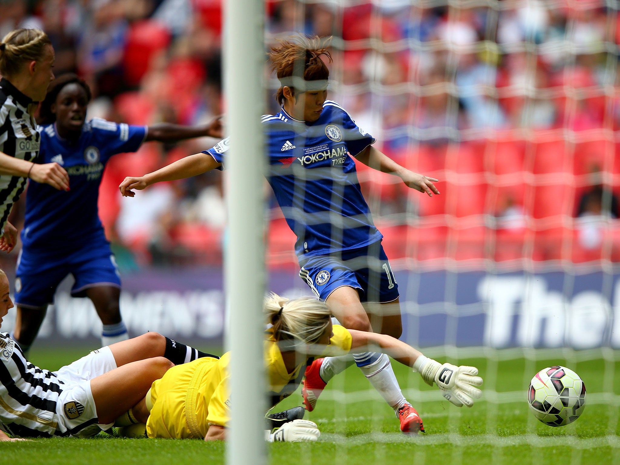 Ji So-Yun scores the only goal of the game