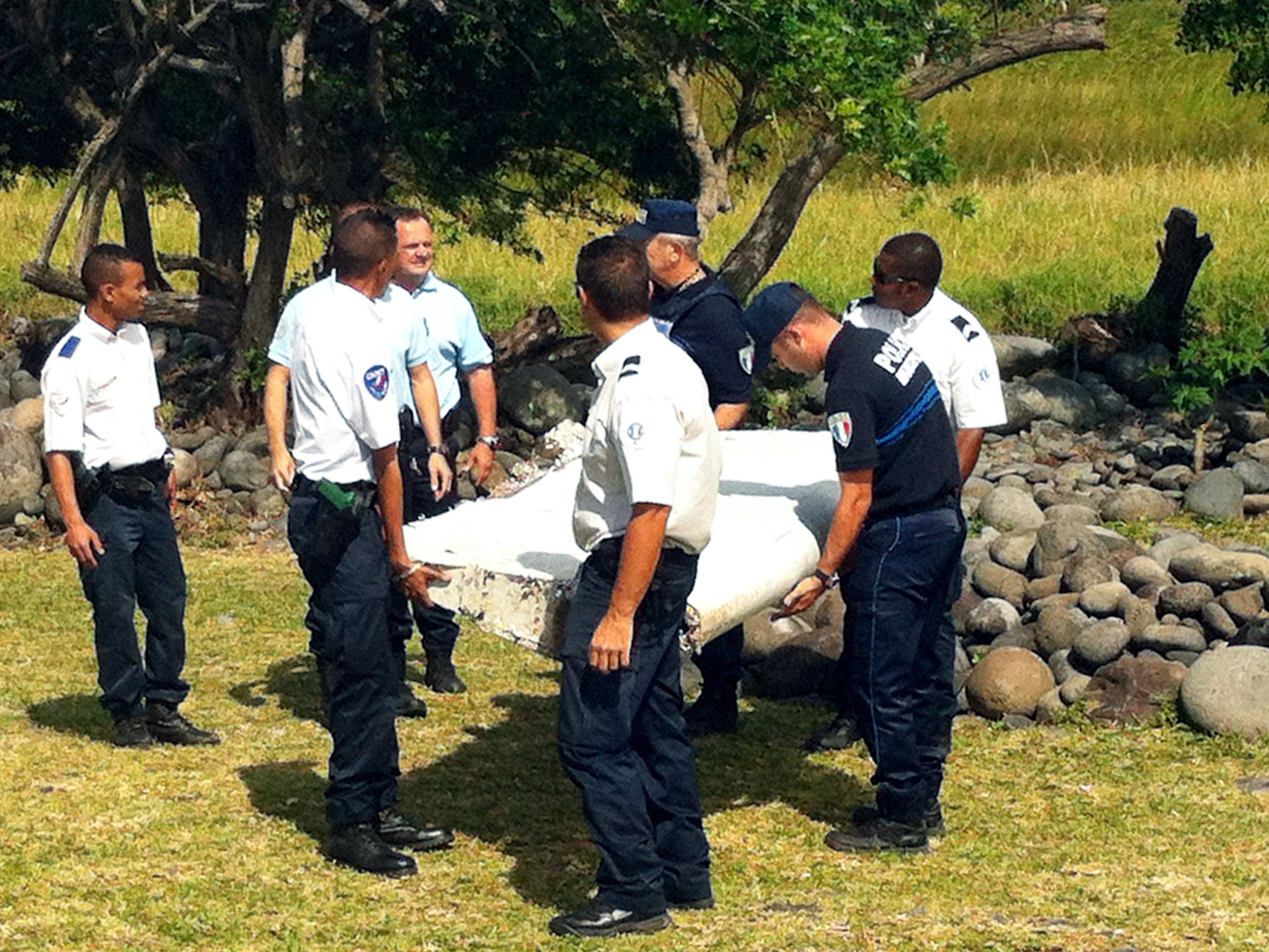 The debris found earlier this week believed to be part of a wing