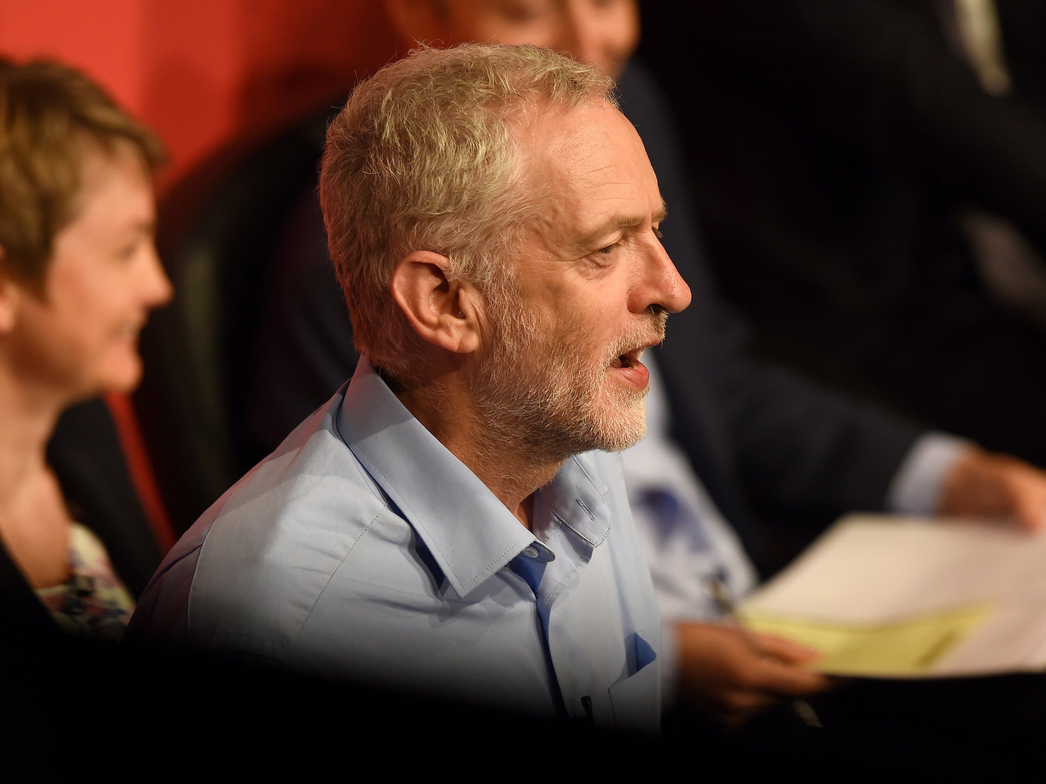 Jeremy Corbyn could be about to pull off a shock victory over the mainstream candidates Andy Burnham, Yvette Cooper and Liz Kendall (AFP/Getty)