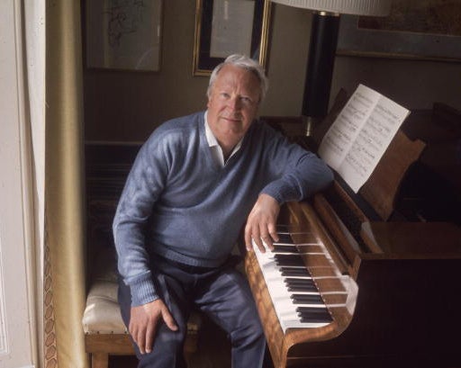 Former Prime Minister Edward Heath at his home in 1975