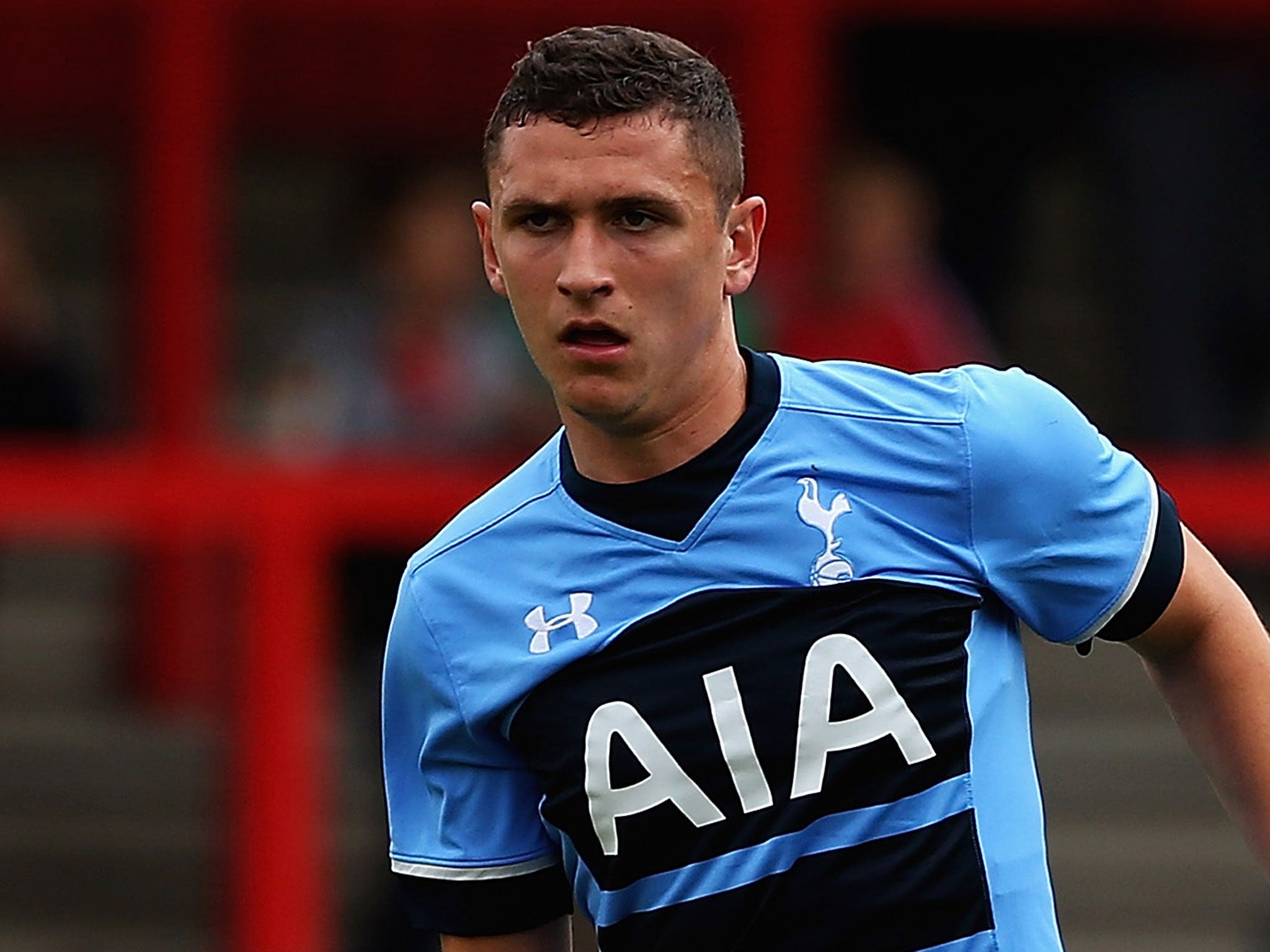 Milos Veljkovic in pre-season action for Tottenham