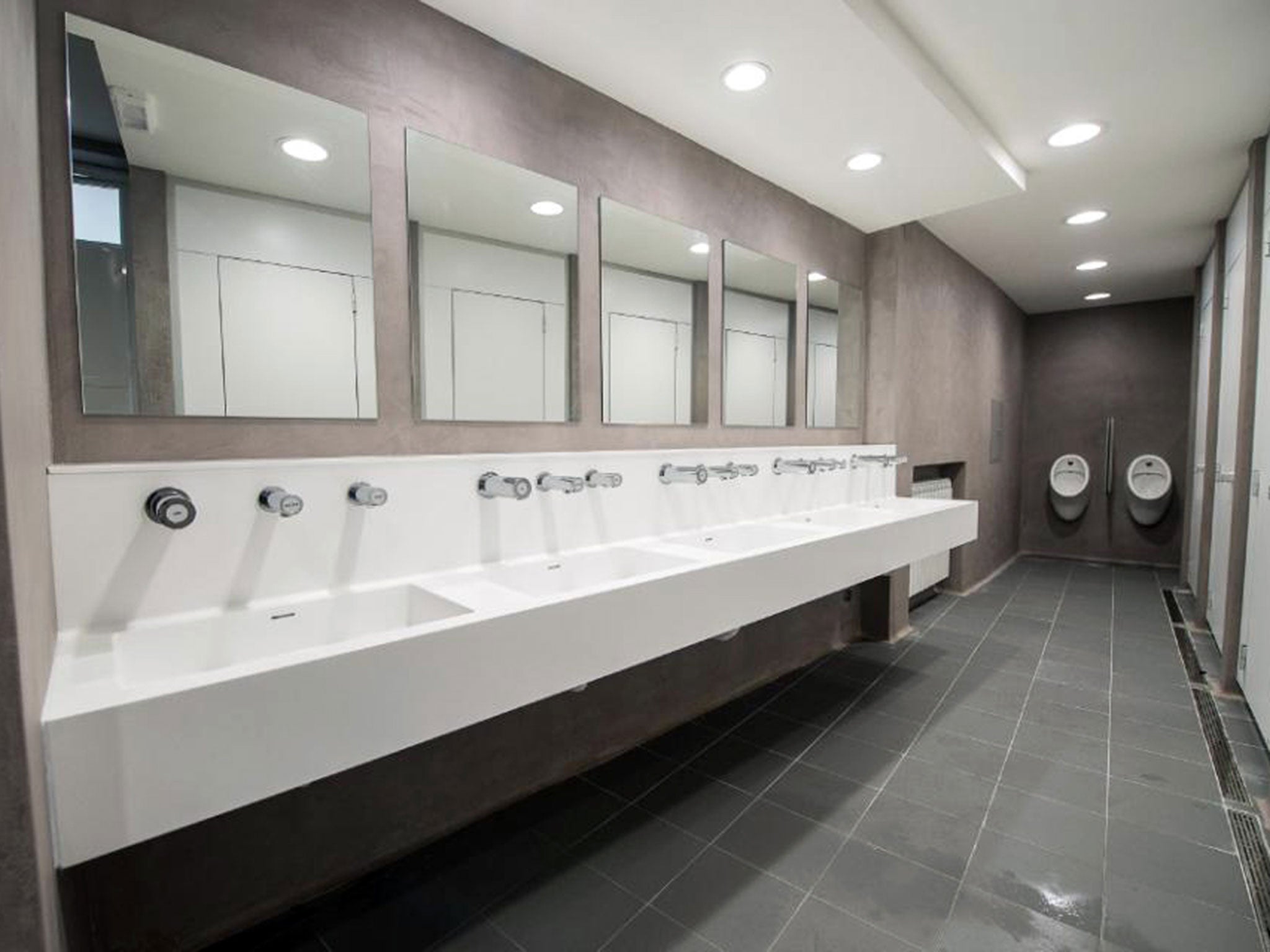 The bathrooms constructed by the Vatican off St Peter’s Square for Rome’s homeless