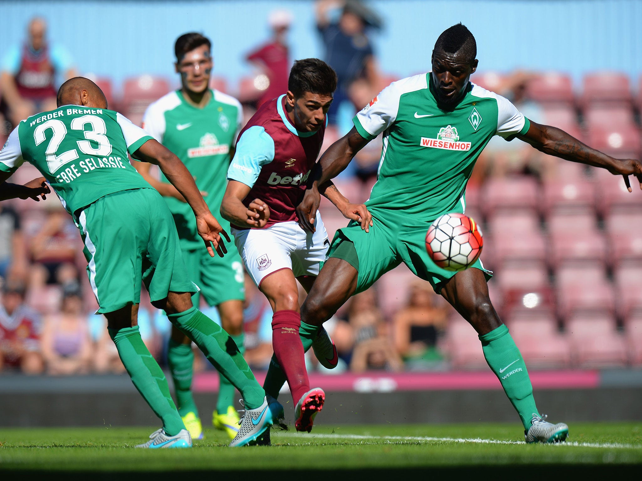 West Ham and Werder Bremen in pre-season action