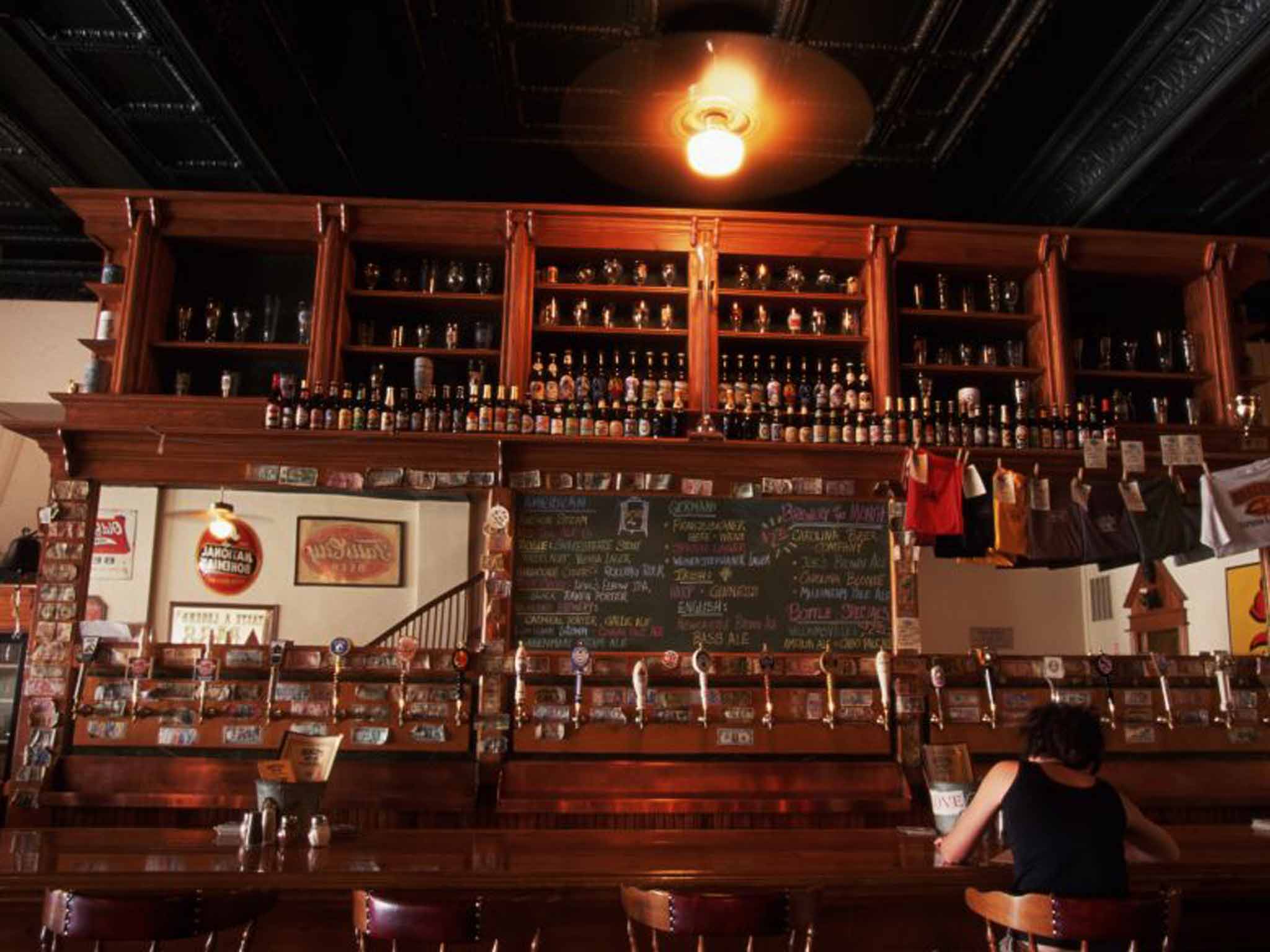 On tap: craft beers on sale at an Asheville bar