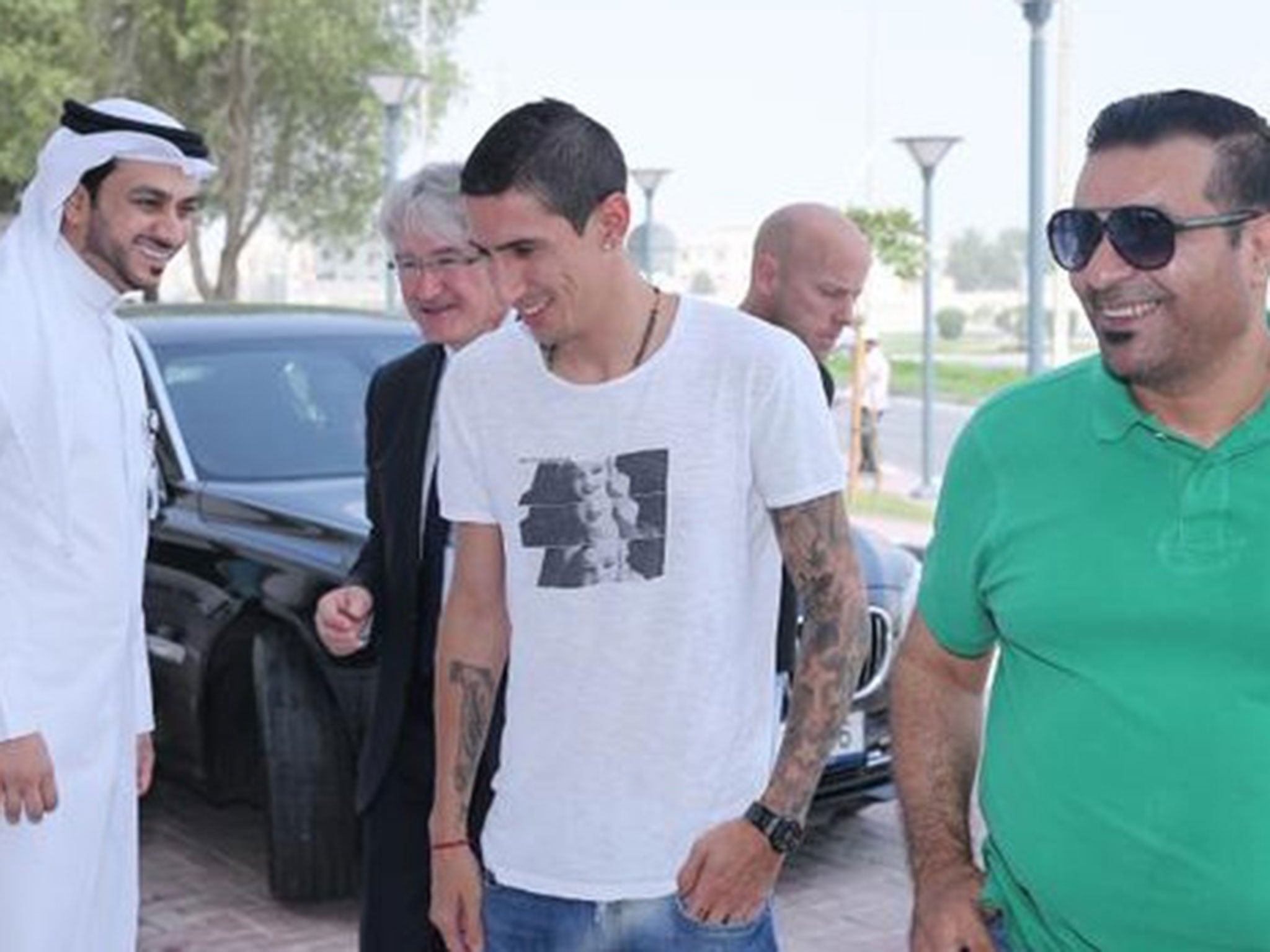 Angel Di Maria in Qatar today for his PSG medical