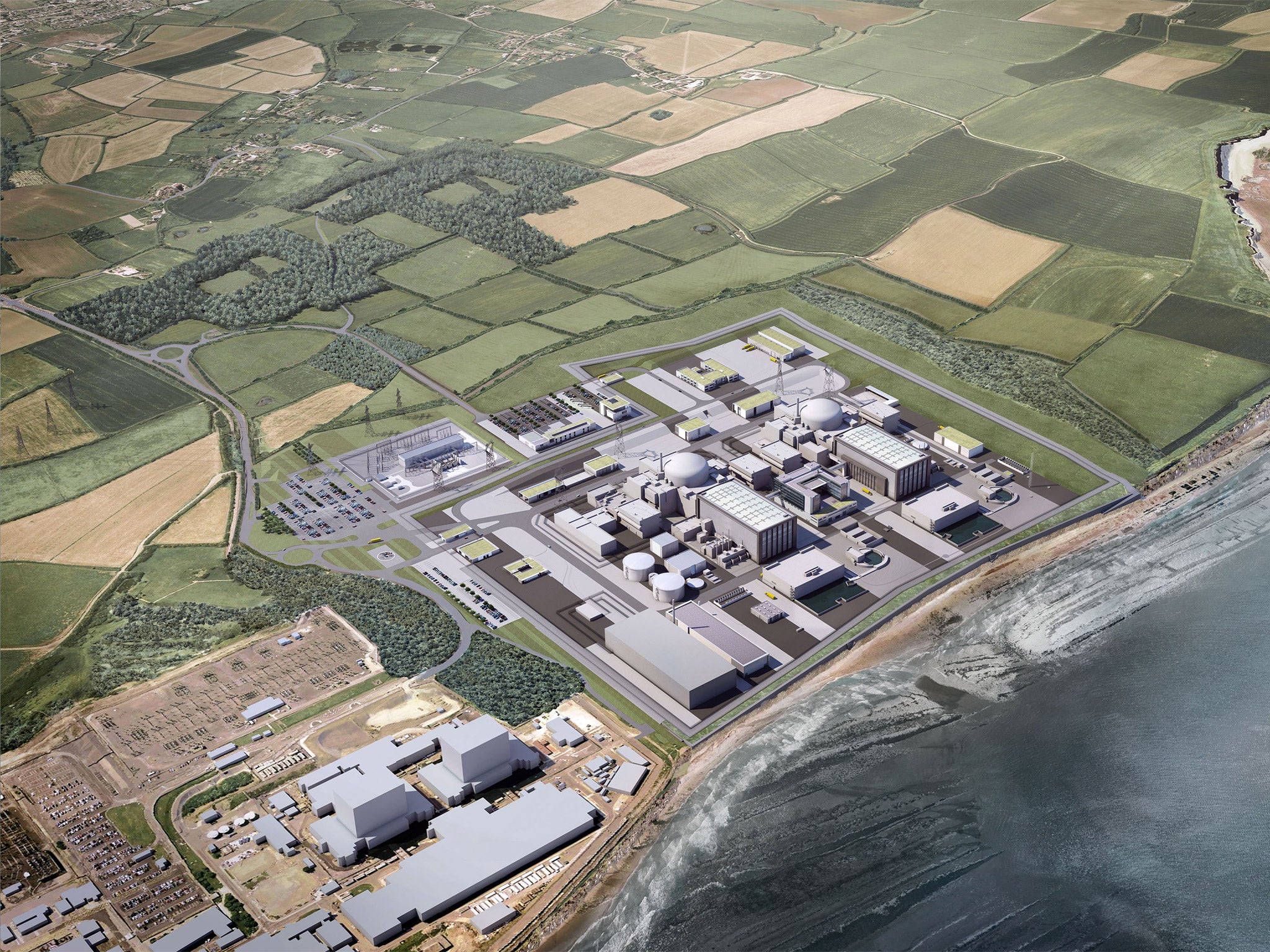 An artist's impression of Hinkley Point C - the first UK nuclear power station in over 20 years