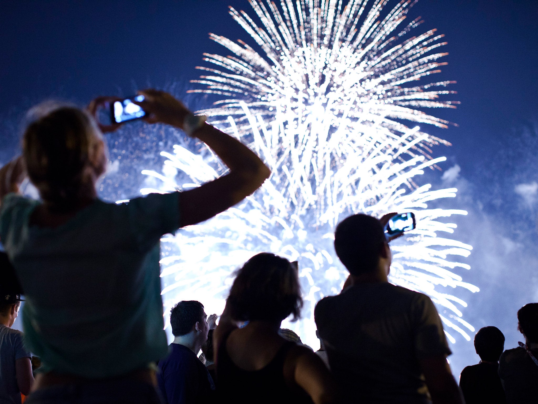 The forecast for fireworks tonight is not too damp