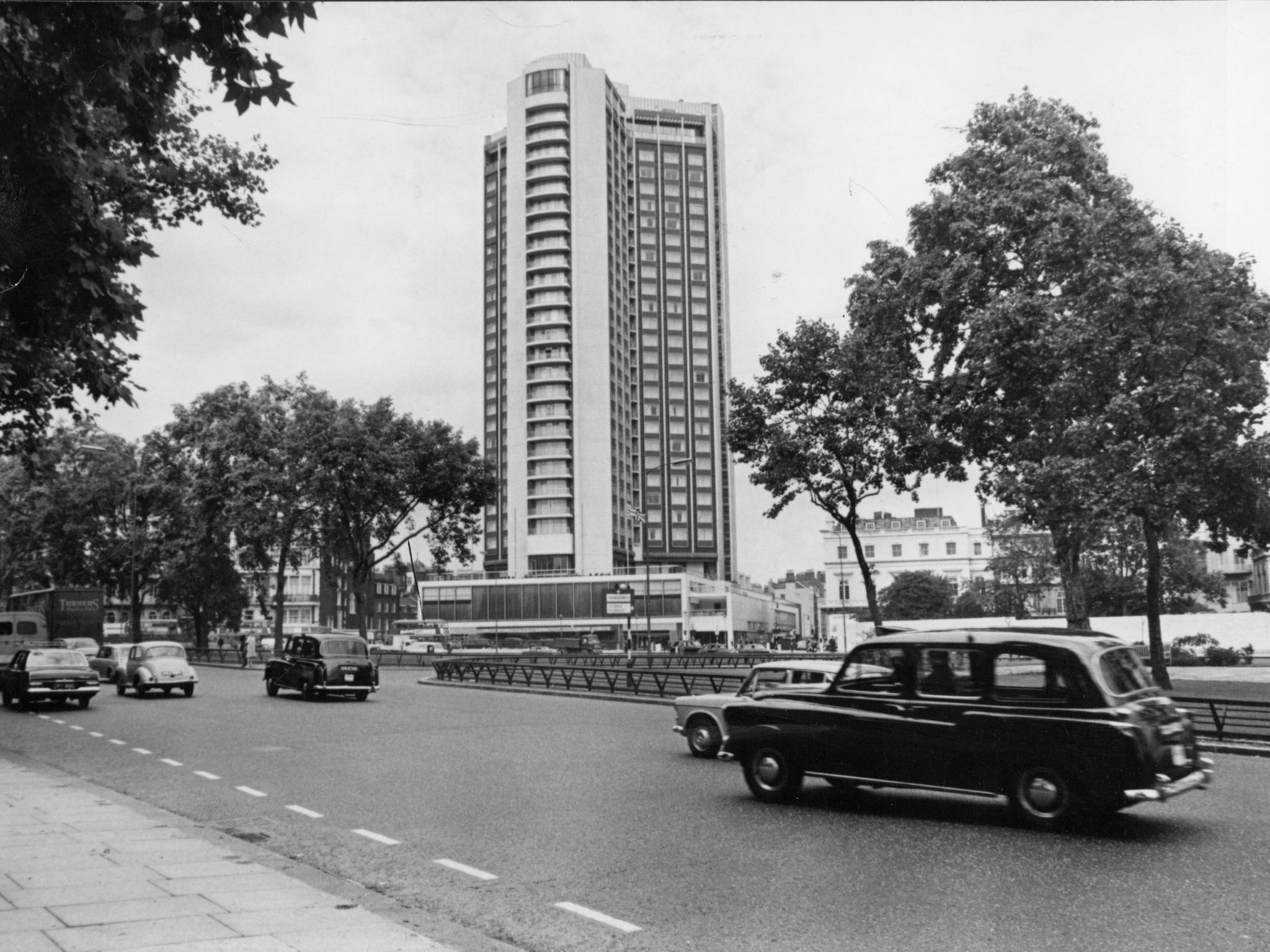 Park Lane in the 1960s. A man in his 60s has claimed he was raped by Sir Edward in a flat on the road when he was 12 (Rex)