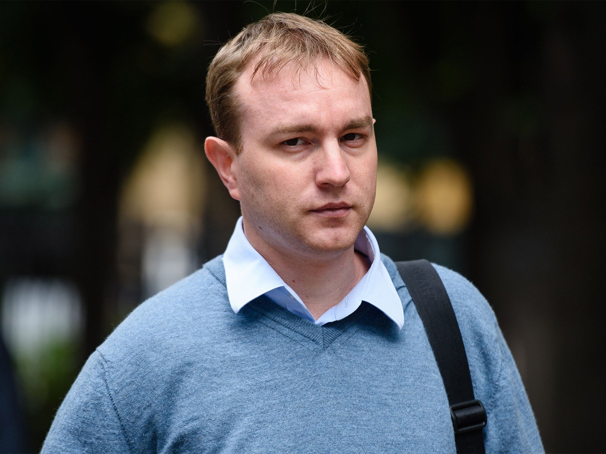 The former UBS and Citigroup trader Tom Hayes arrives at Southwark Crown Court on Monday to learn his fate for conspiracy to defraud after manipulating Libor rates